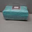 MOONQUEEN 6 Pack Premium Hand Towels - Quick Drying - Microfiber Coral Velvet Highly Absorbent Towels - Multipurpose Use as Hotel, Bathroom, Shower, Spa, Hand Towel 16 x 28 inches (Aqua Green)