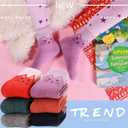 ANTSANG Kids Merino Wool Hiking Socks for Toddlers Boys Girls Warm Thick Thermal Crew Boot Heavy Cozy Gift Socks 6 Pairs (4-7 Years)