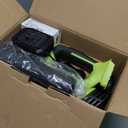 Leaf Blower, Electric Cordless Leaf Blower with 2 Batteries and Charger, 2 Speed Mode, Lightweight Cordless Blower for Blowing Leaves, Patio Cleaning, Blowers for Lawn Care and Dust