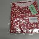 AUSELILY Women's Summer Dress Sleeveless Floral Mini Dresses with Pockets Bohemian Dress 2025 New (Red, L)