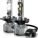 TXBILMOO Compatible for 2007 2008 2009 2010 2011 2012 2013 2014 Honda CR-V Headlight Bulbs, 9003 High Low Beam Halogen Replacement with Cooling Fan, 24000LM, Plug and Play, Pack of 2