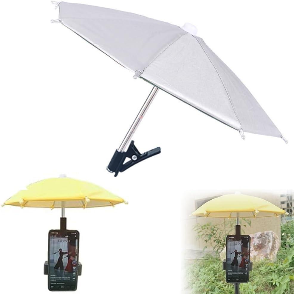 Phone Umbrella, 2024New UV Protection Phone Umbrella for Sun,Universal Adjustable Suction Cup Phone Stand Umbrella for Phone,Sun Shade Cover Cell Phone Umbrella Sun Shade