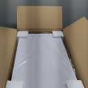 JOYBOS 3 Pack Stackable Storage Bins With Lids and Double Door, 21x12.5 Inches Each Bin