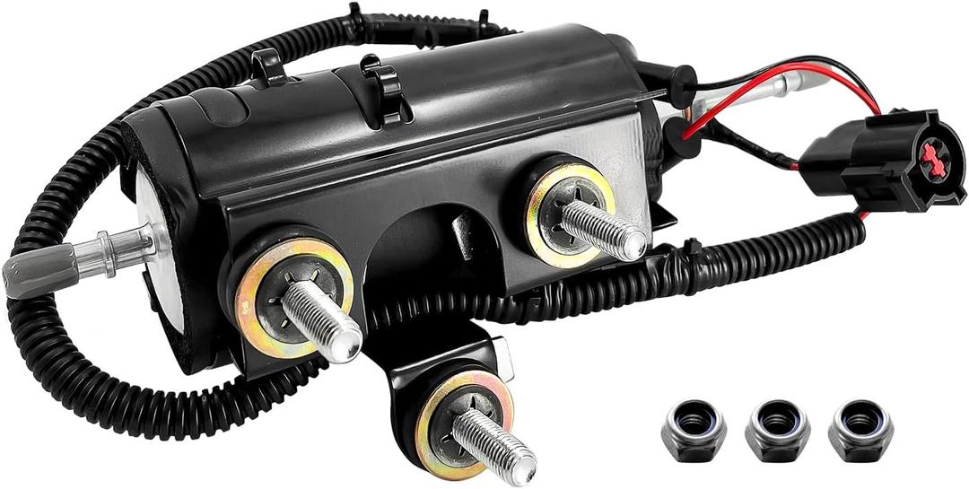 F81Z-9C407-AC Electrical Fuel Pump compatible with Ford F-250 F-350 F-450 Super Duty Excursion E-350 Econoline Club Wagon V8 7.3L Diesel OHV Turbocharged Engine 1998-2003, F81Z9C407AC E2236