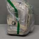 Hanples Travel Backpack for Women Men Large Carry On Person Item Flight Approved 17 In Laptop Backpack Waterproof anti theft Casual Luggage with 2 Toiletry Bag(Beige)