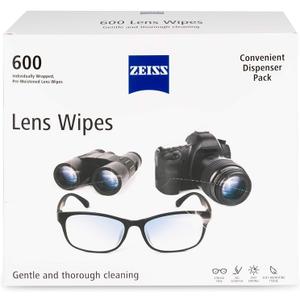 ZEISS Pre-Moistened Lens Cleaning Wipes, 600 Count