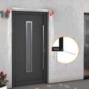 2PCS Aluminum Door Rain Drip Guard Cap, 40 Inch Drip Deflector Rain Diverter, Door and Window Rain Guards House
