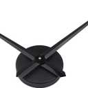 Timelike 3D Clock Hands, Large Clock Needles Quartz Movement, Wall Clock Mechanism Kit, DIY Parts Replacement (Black-T42B)