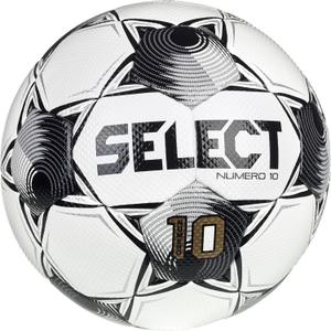 Select Numero 10 Soccer Ball, White/ Black/ Silver V25, Size 4