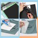 2 x Black HTV Heat Transfer Vinyl Roll - 12 x 10ft for T-Shirts & Apparel, Easy to Cut, Weed and Transfer, Ideal for Heat Transfer Designs!