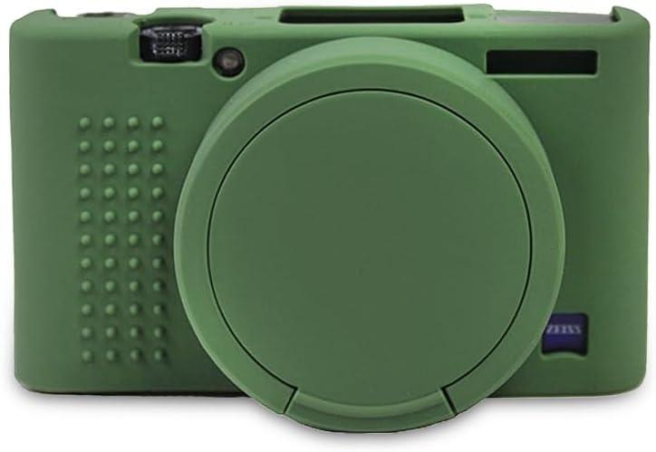 Silicone Case for Sony RX100 VII Camera, Soft Protective Cover with Anti-Slip Grip and Lens Protection for DSC-RX100 VII Digital Camera, Scratch Resistant (Green)