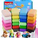 ifergoo Modeling Clay - 24 Colors Air Dry Clay, DIY Magic Clay with Tools and Munuals, Kids Toys Set for Boys and Girls