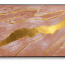 VAYIMDH Canvas Abstract Art Gold Large Wall Decorations for Living Room Gold Foil Abstract Wall Hanging Oil Painting for Office 29"x 58" Home Decor