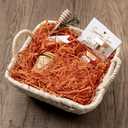 Mefleet 1/2 LB Crinkle Cut Paper Shred Filler 8 oz Orange Crinkle Shredded Paper for Gift Box - Gift Basket Bag Filler - Grass Cushion Stuffing for Halloween, Fall, Easter, Holiday Packaging Wrapping