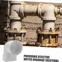 Veemoon Plastic Drain Pipe Adapter for Rain Gutter Downspout 2-Pack Square to Round Downspout Connector for Residential and Villa Water Drainage Easy Installation Weather Resistant