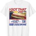 Retro Vintage I Got That Dog in Me Funny Hotdog Men Women T-Shirt, Medium