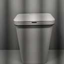 SIMPLI-MAGIC 79502 13 Gallon Touchless Sensor Trash Can, Rectangle Garbage Bin, Perfect for Home, Kitchen, Office, White