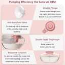 1 Pack M9 Full Set Breast Replacement Part for Momcozy Upgraded Mobile Flow | Upgraded M9, Including 24mm Flange, Red Valve, Diaphragm, Storage Bottle with Red Lip, Not Original Parts,1pc 24mm Overall