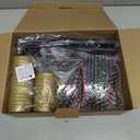 Jumbo C9 Christmas Pathway Lights Outdoor - 8.5 Feet 5 LED C9 Walkway Light, C7 Light Covered Jumbo Multicolor Bulb Christmas Lights Outdoor Decorations for Lawn Holiday Outside Yard Garden (1 Pack)