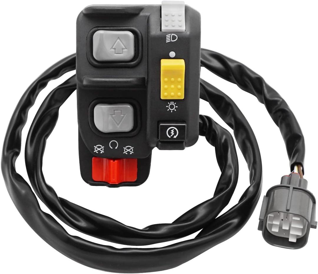 Compatible with Honda Rancher 350 ES 2000-2005 Switch Handlebar Control Electric Shift Shifter Start Kill Stop Headlight Switch for Honda Rancher 400 2004-2007,OEM# 35200-HN7-003 35020-HN5-A10