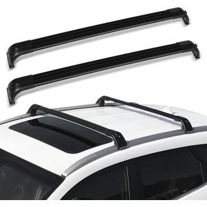 SCITOO Roof Rack Cross Bar 150LBS Compatible for Land Rover Lr3 2005-2009,for Land Rover Lr4 2010-2016 2 Roof Cross Bars Black