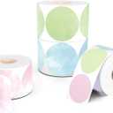 Starboling Thermal Labels,2 Inch Round Thermal Printer Stickers,Self-Adhesive Round Direct Thermal Labels,Thermal Stickers for DIY Logo Design,Name Tag,2400 Labels/4 Roll