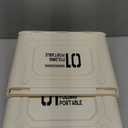 Collapsible portable toilet, car storage box, emergency toilet for camping road trips (Grayish blue)