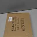 Flameless LED Pillar Candles with Remote Control and Timer, Battery Operated Flickering Electric Candles Set of 5, Crackle Design for Home Decor Wedding Party(D2.2'' x H5''/5''/6''/7''/8'') (Ivory)