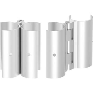 2 Pack Aluminum Snap-On Hinge for PVC Doors Vents or Gates,Perfect for Door Hinges for PVC Built Items (1.23 Inch/31mm)