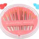 Eketirry Premium Hand Sewing Needles1 Pack 30-Count Assorted Needles for Sewing Repair, 6 Different Sizes Sewing Needles with 2 Threaders (Pink, 1)