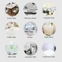 Clear Table Cover Protector 14 x 32 Inch, 1.5mm Thick Plastic Desk Protector Mat, Rectangular Waterproof PVC Clear Placemats, Vinyl Desk Cover for Desktop, Dining Room Table, Coffee End Table