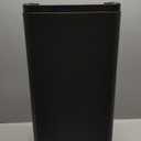 WanWanKa Trash Can with Lid, Large Tall 8 Gallon Commercial Trash Can, Plastic Waste Bin with Press top Lid, White Garbage Can Suitable for Kitchen, Bathroom, Bedroom, Living Room, Office(Black)