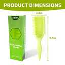 Curl Brush,Curl Defining Brush,Curly Hair Brush,for Shaping Curls, Waves & Coils, Reduces Frizz and Pulling, Ideal for All Hairstyles (Green)