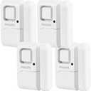 Philips Personal Security Window and Door Alarm, 4 Pack, DIY Protection, Burglar Alert, Wireless, Chime/Alarm, Easy Installation, Ideal for Home, Garage, Apartment, RV and More, LRM3320W/27