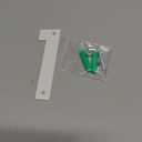 4 Inch White Aluminum Letters, Floating House Address Numbers for Outside, Modern Metal Door Numbers Letters, White House Address Letter and Number for Home Office Apartment (1)