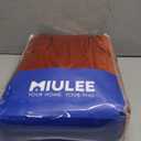 MIULEE Fall Burnt Orange Velvet Curtains 90 Inches Long 2 Panels - Back Tab and Pleated Luxury Window Curtains for Bedroom Living Room Blackout Thermal Insulated Soft Drapes Terracotta Rust Decor