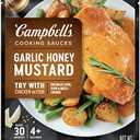 Campbell’s Cooking Sauces, Garlic Honey Mustard Sauce, 11 Oz Pouch BEST USED BY: 09/26/25