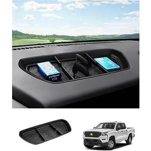 Autorder Center Console Dash Organizer for Nissan Frontier 2022 2023 2024 Accessories Dashboard Insert Tray Storage Box
