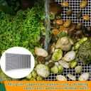 DoubleFill 1 Pack Large Fountain Basin Grate for Pond and Water Garden Features and More Snap-Together - Hide Reservoir, Rocks, Other Decorative Objects (24 x 36 Inch,Dark Grey)