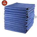 Stalwart 12-Pack 80x73-Inch Moving Blankets, Blue
