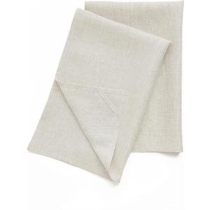Solino Home Linen Kitchen Towels Set of 2 - Light Natural 17 x 26 Inch - 100% Pure Linen Kitchen/Tea Towels - Machine Washable and Handcrafted from European Flax