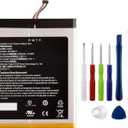 New Rechargeable Battery 58-000377(A0465) Compatible with HD 10 (11th Gen2021) T76N2B & 10 Plus T76N2P with Tools