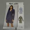 McCall's M8601U5 Misses' Fitted Button Front Mini Dress Sewing Pattern Packet, Design Code M8601, Sizes 16-18-20-22-24