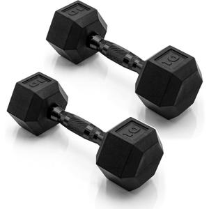 CAP Barbell Coated Dumbbell Weight | Multiple Options Pairs & Sets (10 lb - Pair)