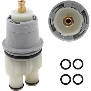 RP46074 Shower Valve Cartridge Assembly, Replacement for De-lta Tub/Shower Valves 13/14 Series, Universal Single-handle MulitChioce Faucet Repair Kit (White-1PCS)