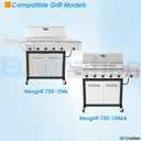 Replacement Parts for Nexgrill 5 Burner 720-1046 720-1046A, Cooking Grate and Heat Shield Kit for Nexgrill 720-1046 Grill Parts 720-1046A for Nexgrill Replacement Parts 5 Burner