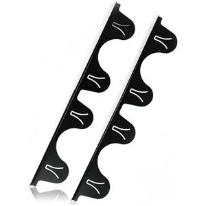 2 Pack Black Stainless Steel Stove Counter Gap Cover, Heat Resistant Stove Gap Guard & Filler, Adjustable Range Trim Kit from 13.7" to 27.3", Easy Clean for Kitchen Counter Stove Gap Sealing