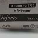Blue Sky Infinity White Plastic Salad Forks, 384 Count Bulk Disposable Cutlery for Weddings, Parties, Catering & Events