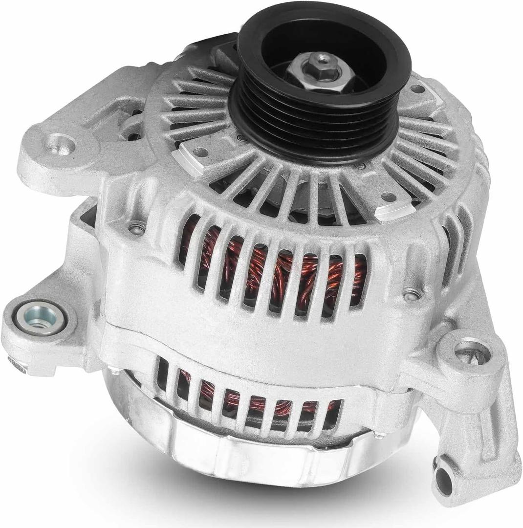New Alternator 3.7L 4.7L Fit for Jeep Grand Cherokee 2001-2003, for Liberty 2003-2006, for Dodge Dakota 2001-2006, for Mitsubishi Raider 2006, 121000-4440, 121000-4540, 400-52058, 13873, 12394