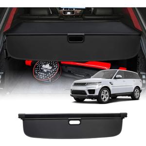 Powerty Cargo Cover for 2014-2019 Land Rover Range Rover Sport Retractable Trunk Cover Trunk Shielding Shade for Range Rover Sport Accessories Cargo Luggage Cover